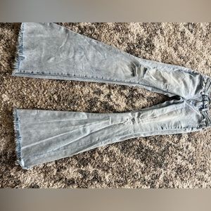 Light Wash Jeans, Flare, Size 1.